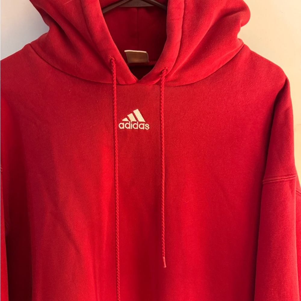 Adidas Men's Bold Red Hoodie